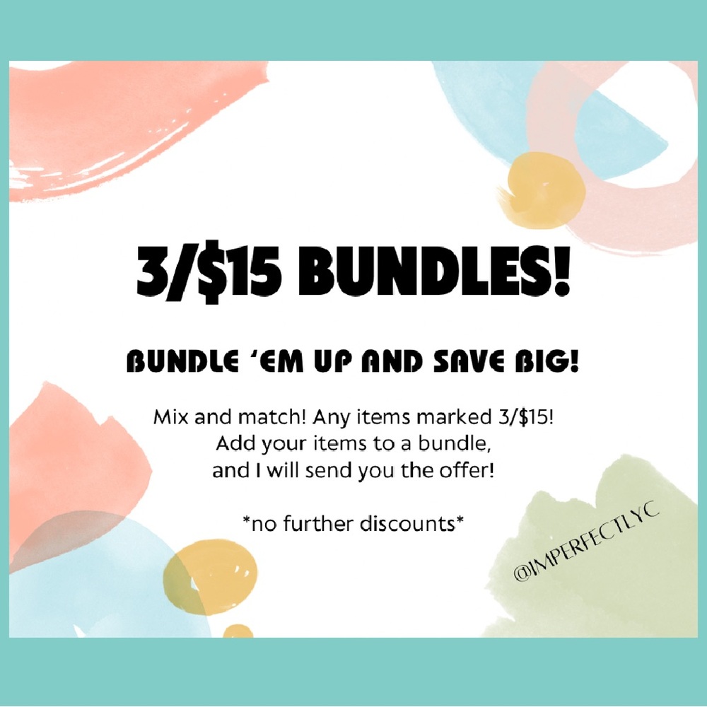 🔥 3 / $15 - bundle and save BIG! 🔥